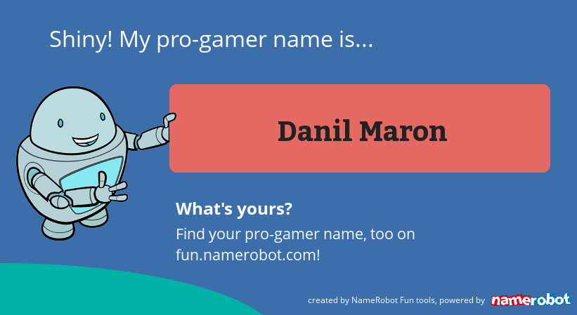 What's Your Name?  Gamer names, Funny names, Gamer name generator